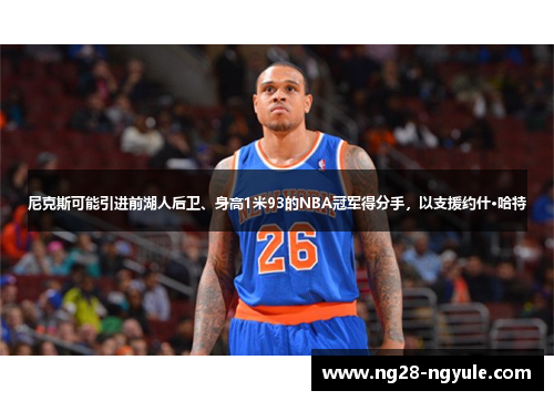 尼克斯可能引进前湖人后卫、身高1米93的NBA冠军得分手，以支援约什·哈特